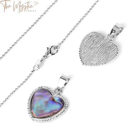 New Zealand Abalone Heart Pendant