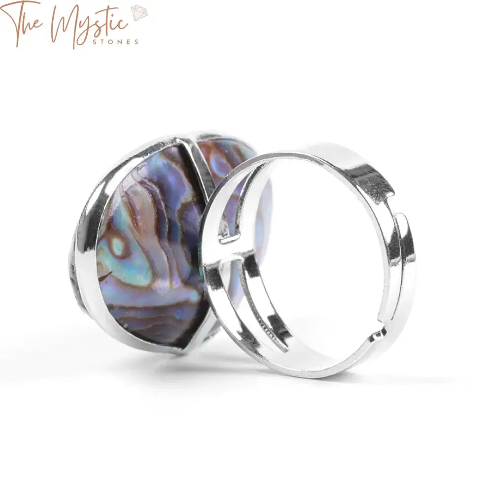 New Zealand Abalone Shell Adjustable Ring