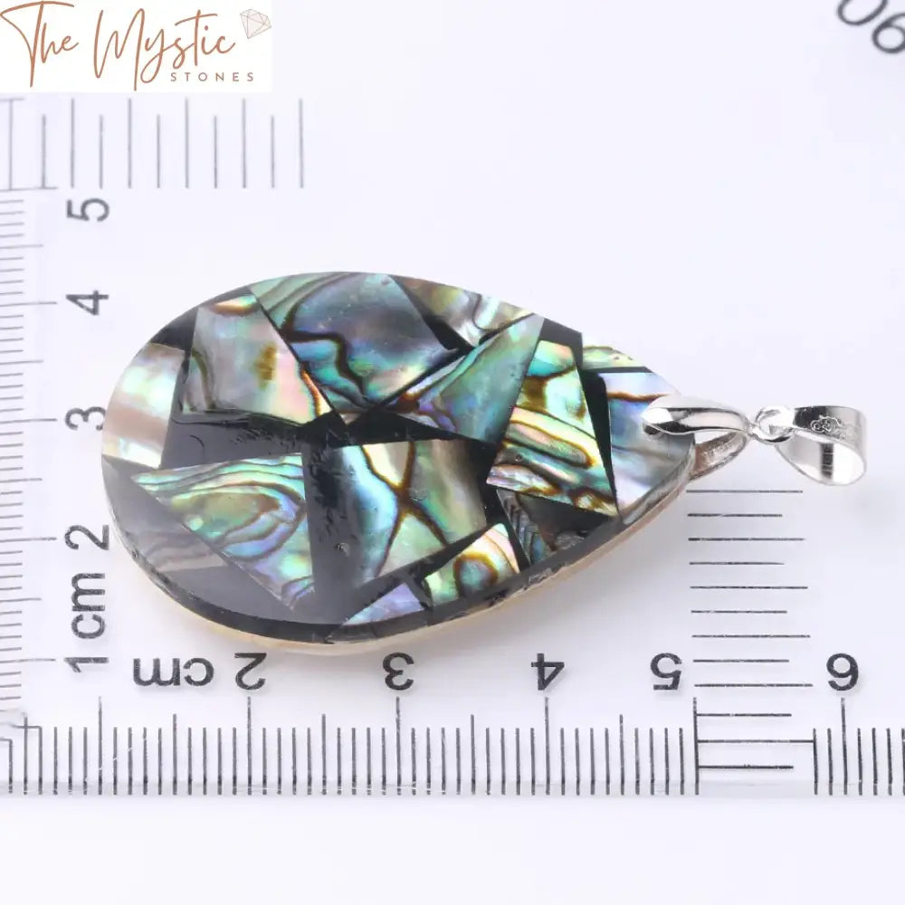 New Zealand Abalone Shell Water Drop Pendant