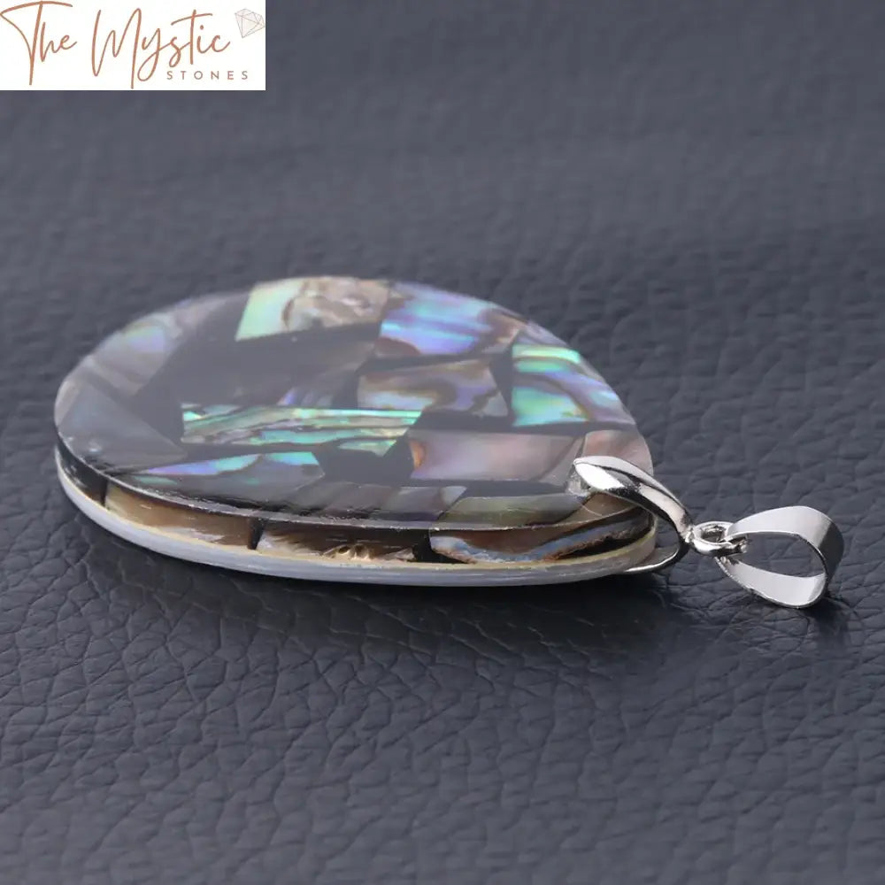 New Zealand Abalone Shell Water Drop Pendant