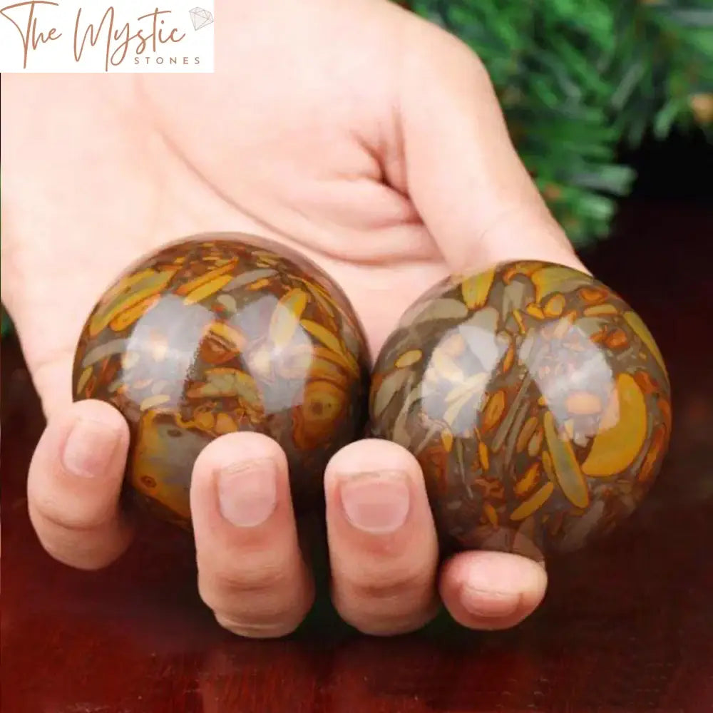 Nuwa Stone 50Mm Crystal Healing Spheres - Pair