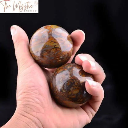 Nuwa Stone 50Mm Crystal Healing Spheres - Pair