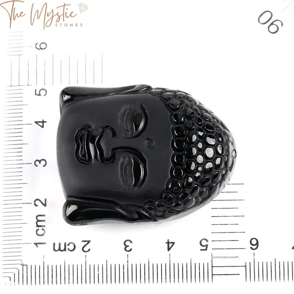 Obsidian Black Buddha Pendant