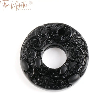 Obsidian Black Buddha Pendant