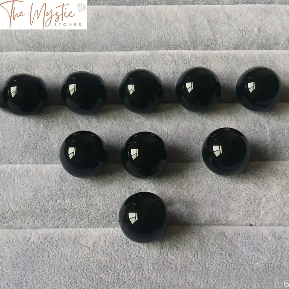 Obsidian Crystal Sphere Set - 20-25Mm