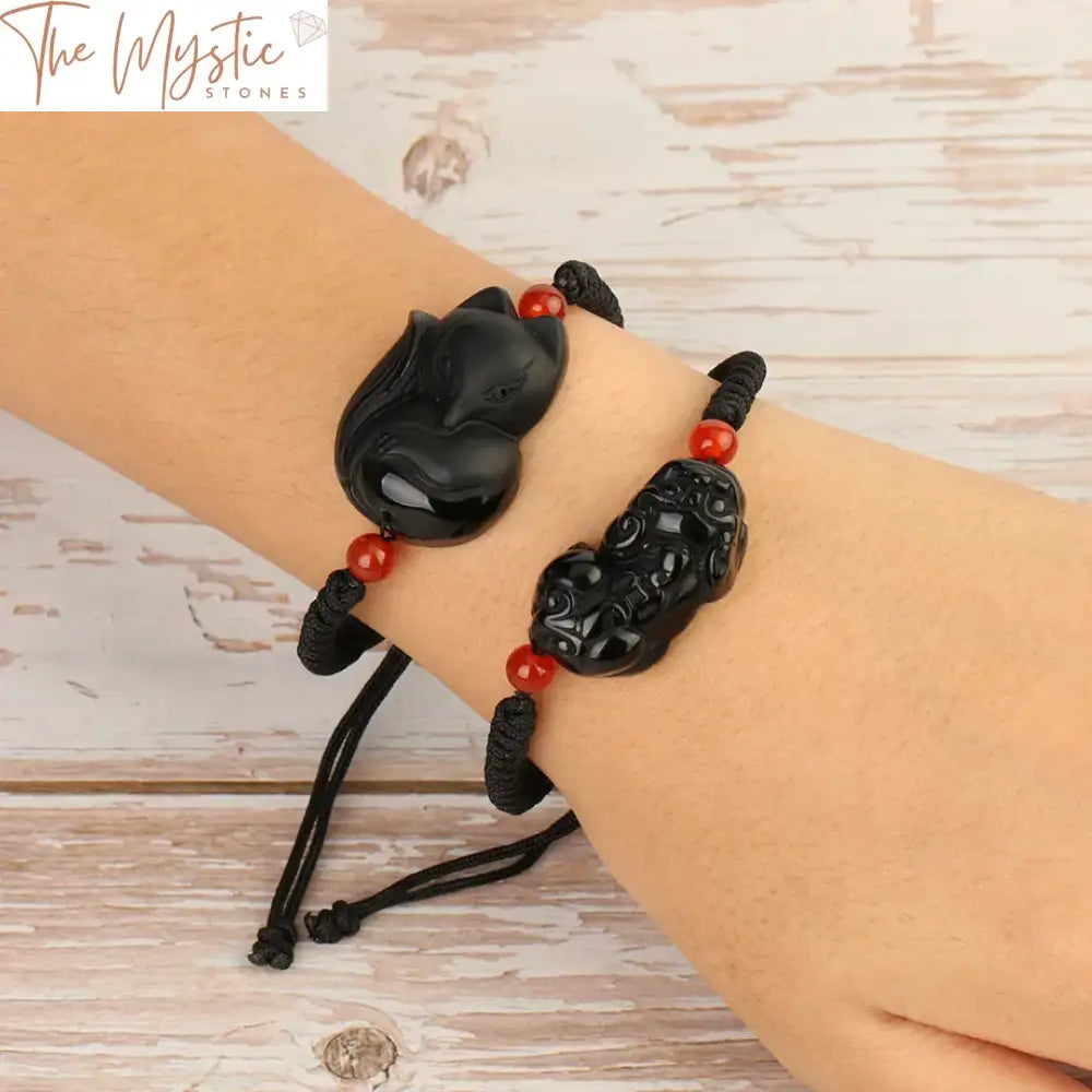 Obsidian Pixiu Energy Bracelet