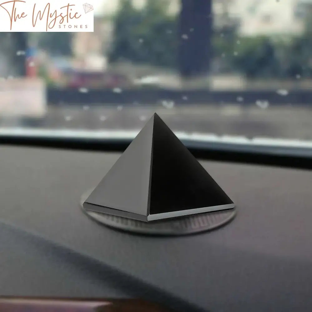 Obsidian Pyramid Reiki Energy Crystal