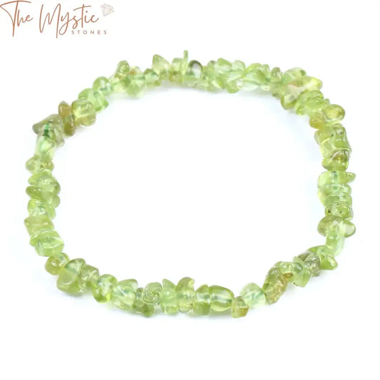 Olivine Green Crystal Stone Bracelet