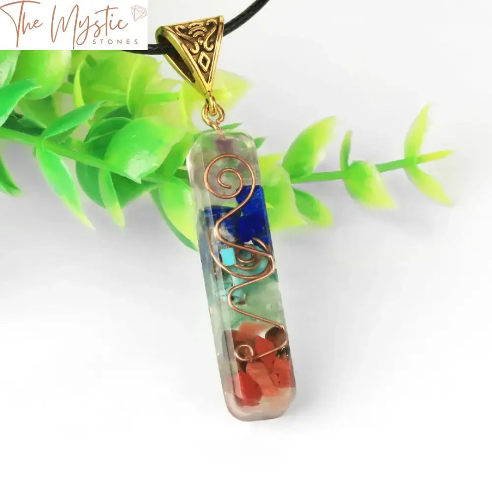 Om Orgonite Chakra Healing Pendant