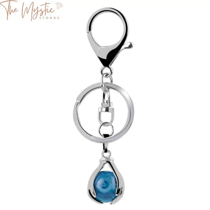 Onyx Sphere Clasp Keychain