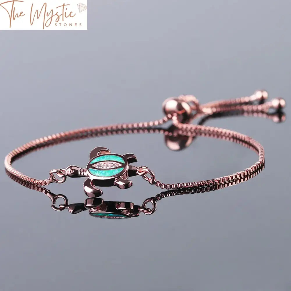 Opal Tortoise Adjustable Bracelet