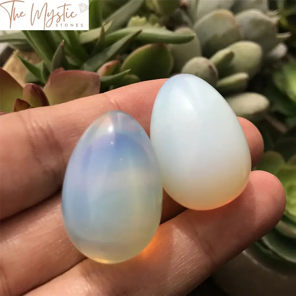 Opalite Quartz Crystal Eggs - 5Pc Set