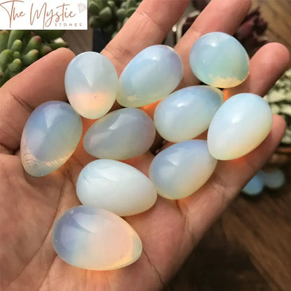 Opalite Quartz Crystal Eggs - 5Pc Set