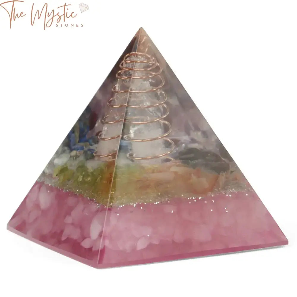 Orgonite Chakra Energy Pyramid 49X49Mm