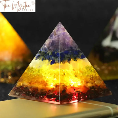 Orgonite Energy Pyramid With Natural Stones