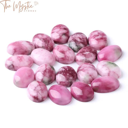 Oval Natural Gemstone Beads - No Hole