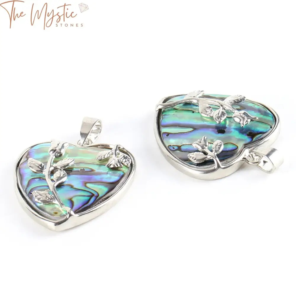 Paua Heart Abalone Pendant