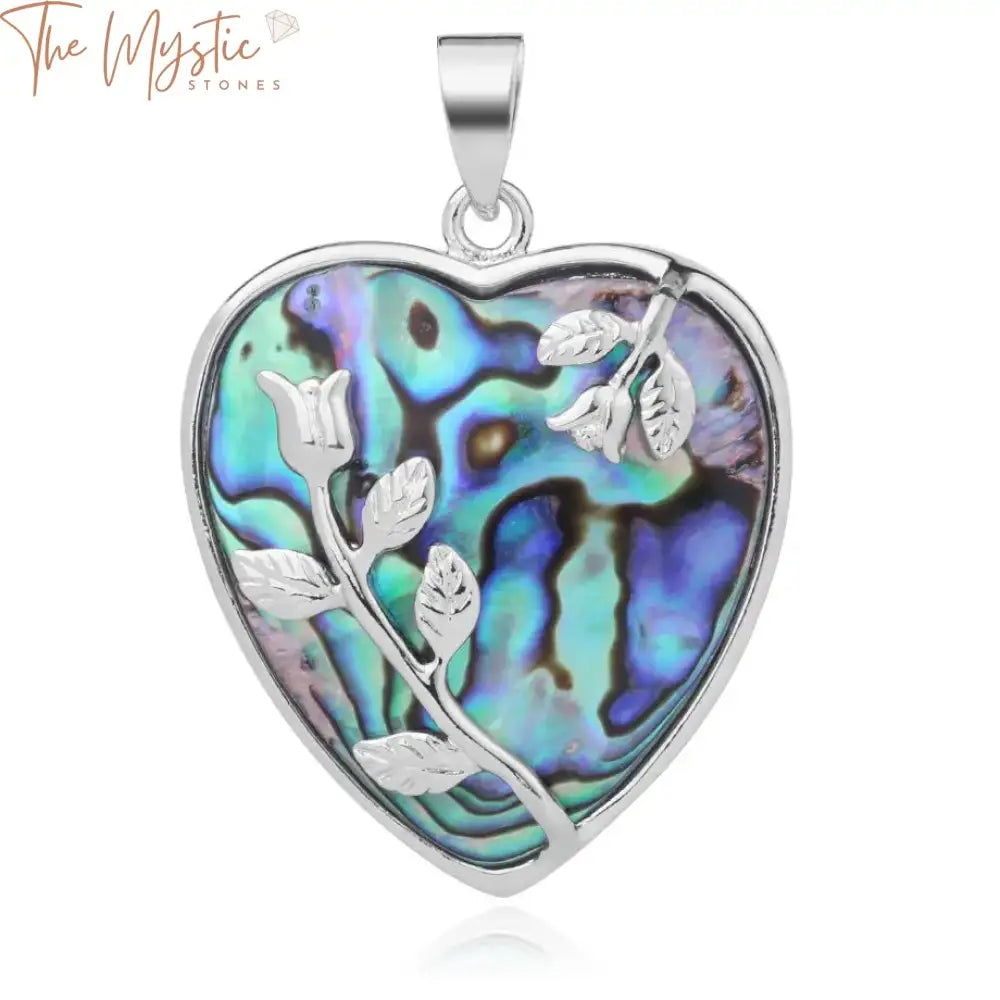 Paua Heart Abalone Pendant