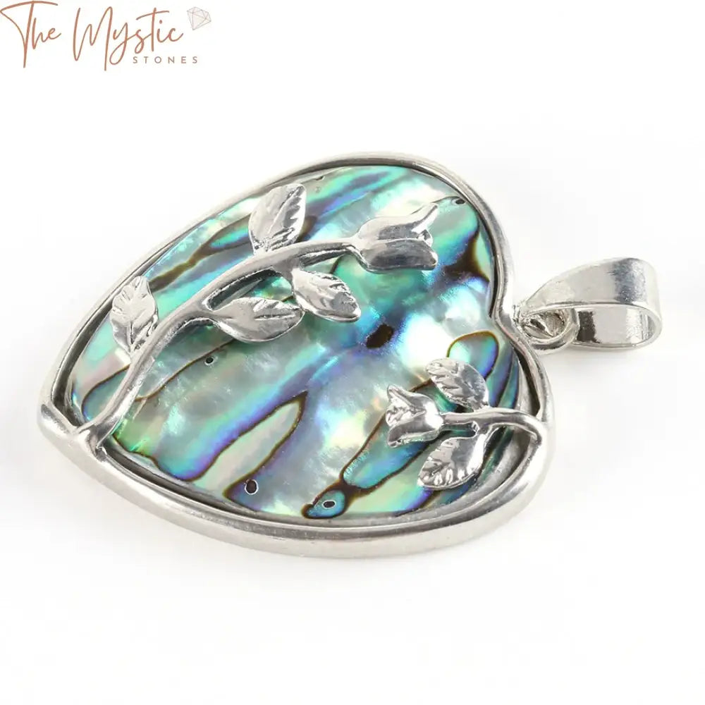 Paua Heart Abalone Pendant