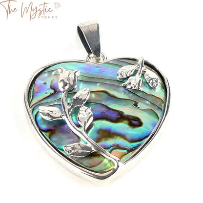 Paua Heart Abalone Pendant