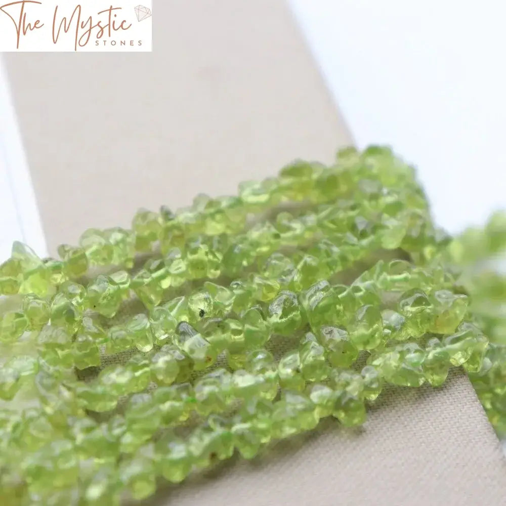 Peridot Olivine Crystal Chips 5-7Mm