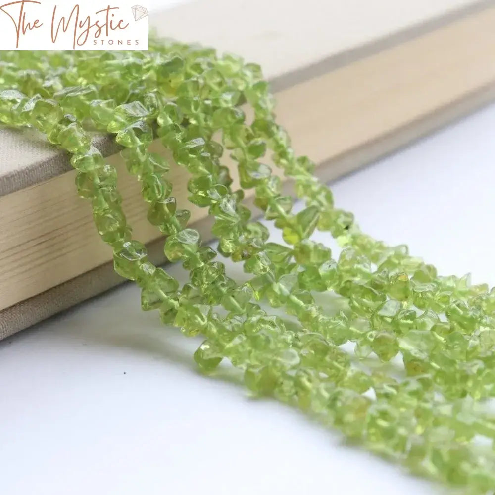 Peridot Olivine Crystal Chips 5-7Mm