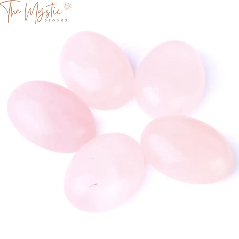 Pink Crystal Oval Cabochon Bead