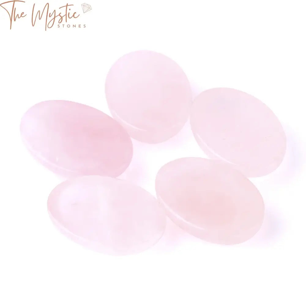 Pink Crystal Oval Cabochon Bead