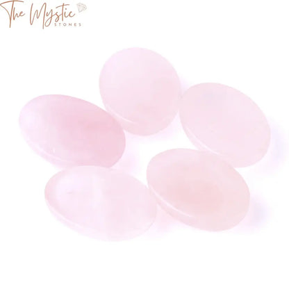 Pink Crystal Oval Cabochon Bead