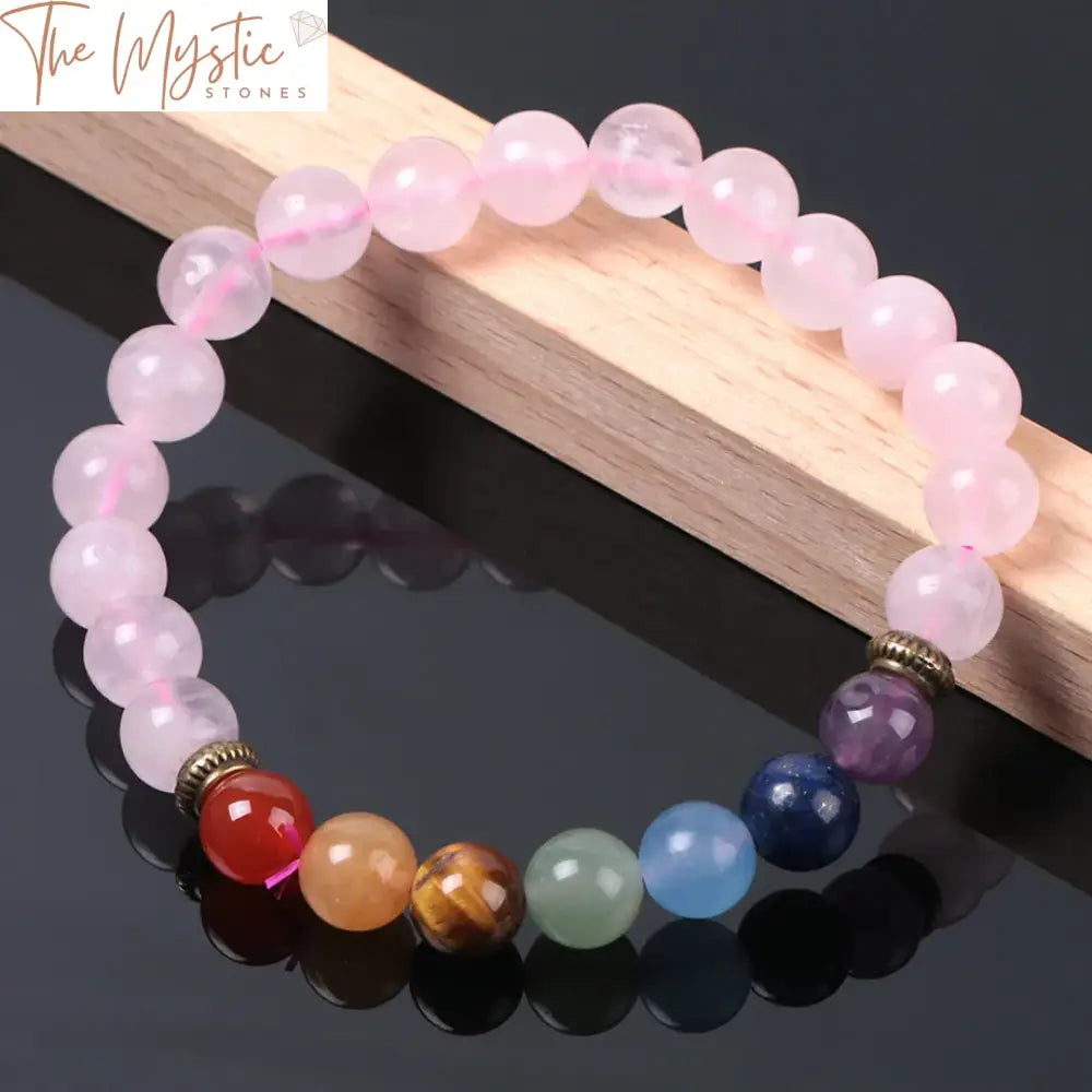 Pink Quartz Chakra Bracelet