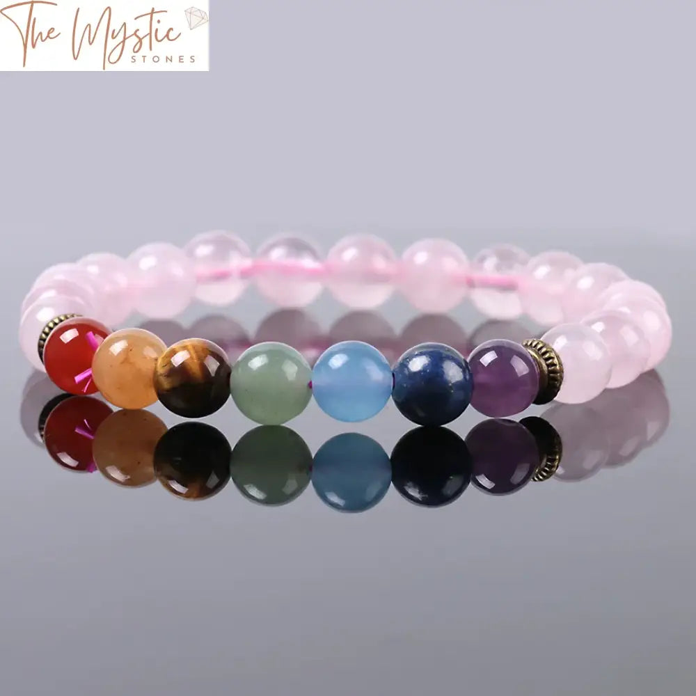 Pink Quartz Chakra Bracelet