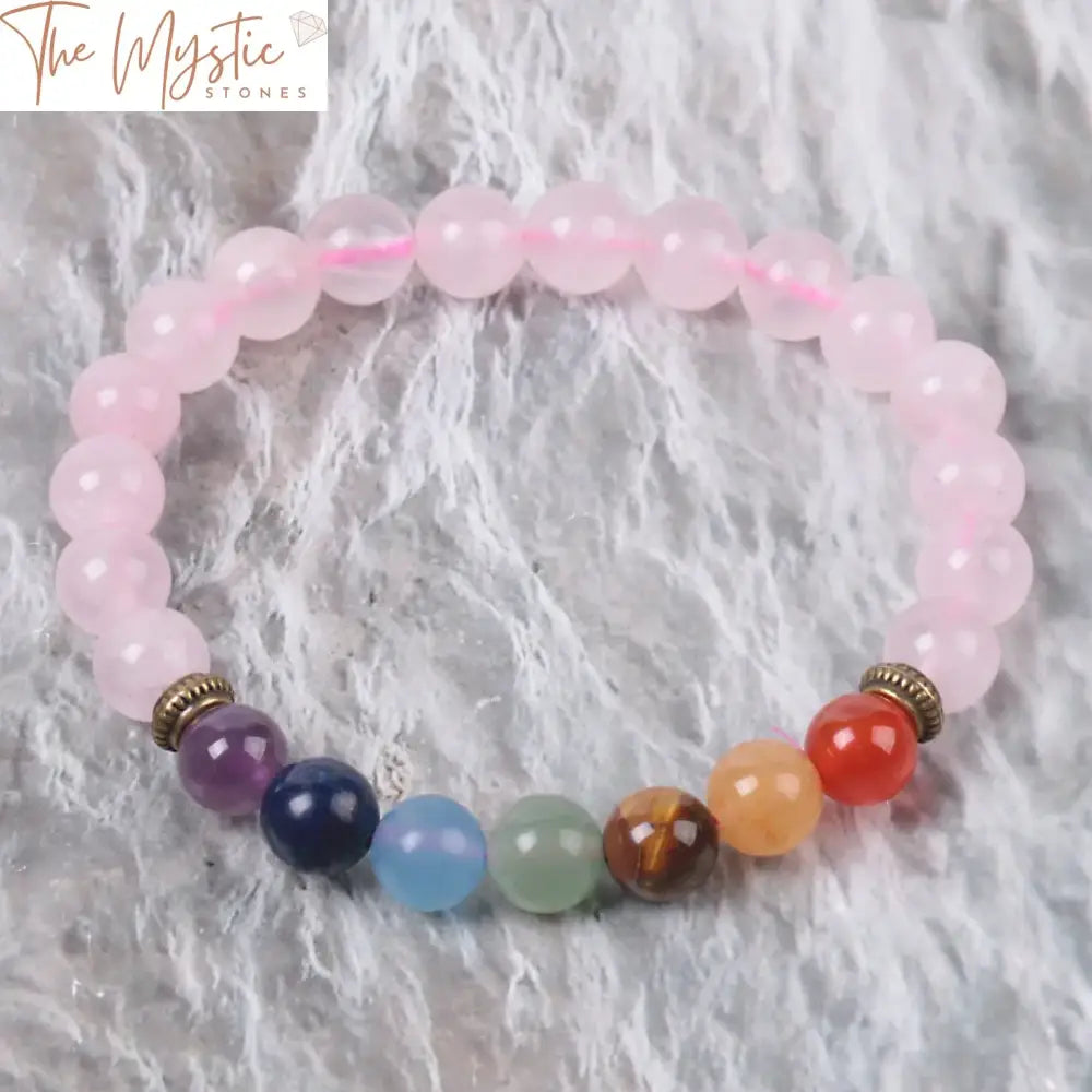 Pink Quartz Chakra Bracelet