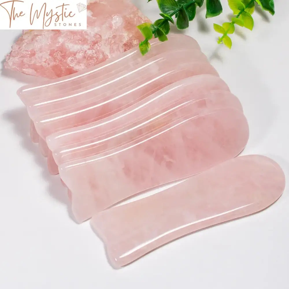 Pink Rose Quartz Gua Sha Board