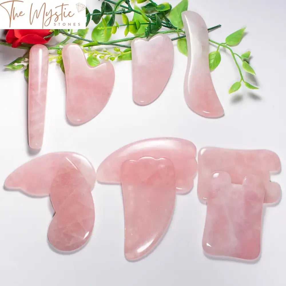 Pink Rose Quartz Gua Sha Board