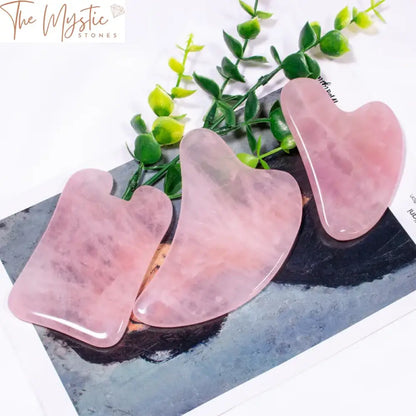 Pink Rose Quartz Gua Sha Board