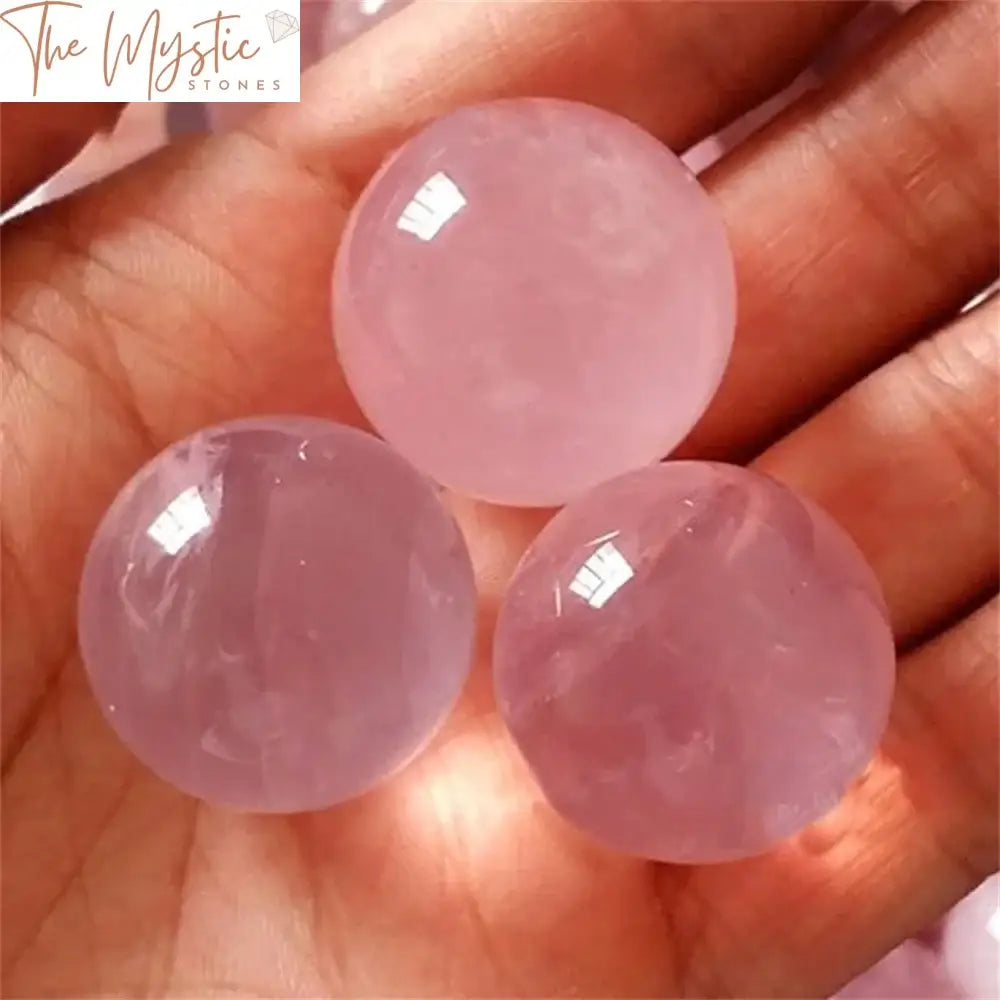 Pink Rose Quartz Healing Sphere