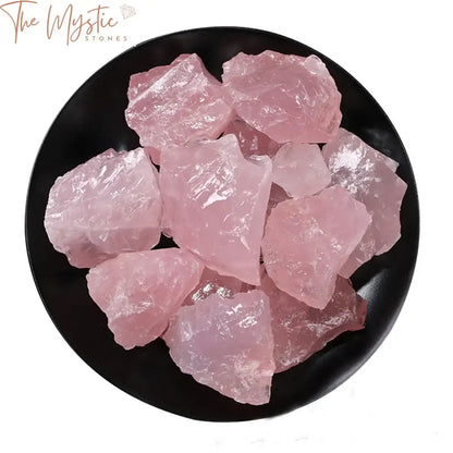 Pink Rose Quartz Raw Crystal 100G