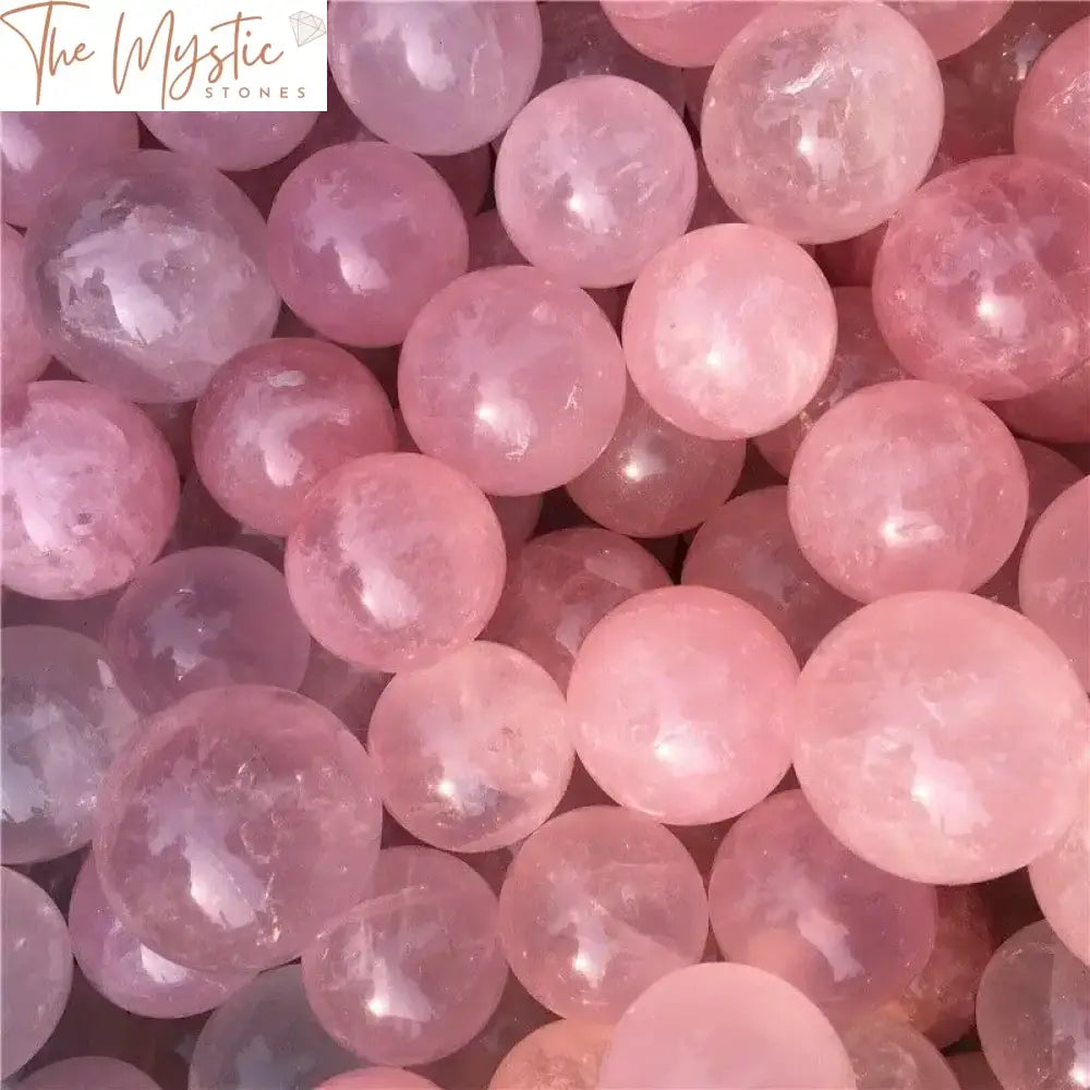 Pink Rose Quartz Reiki Sphere