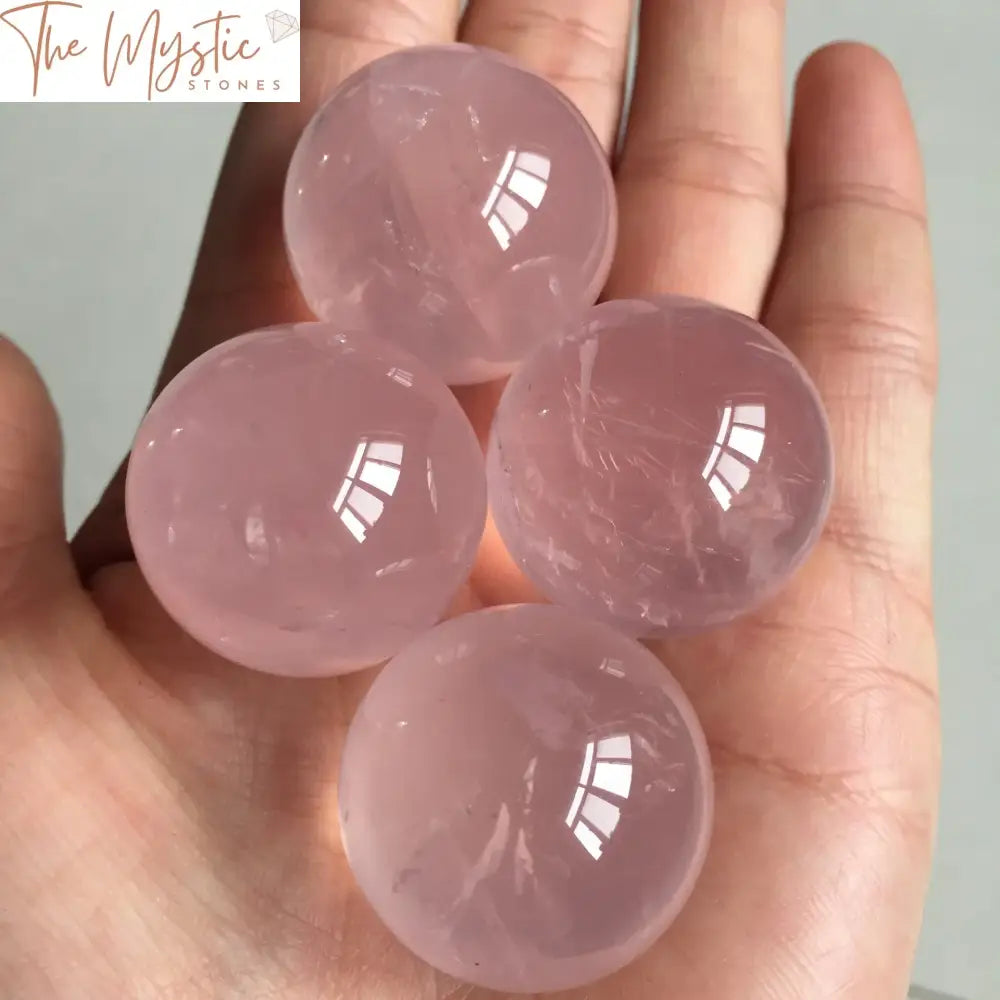 Pink Rose Quartz Reiki Sphere