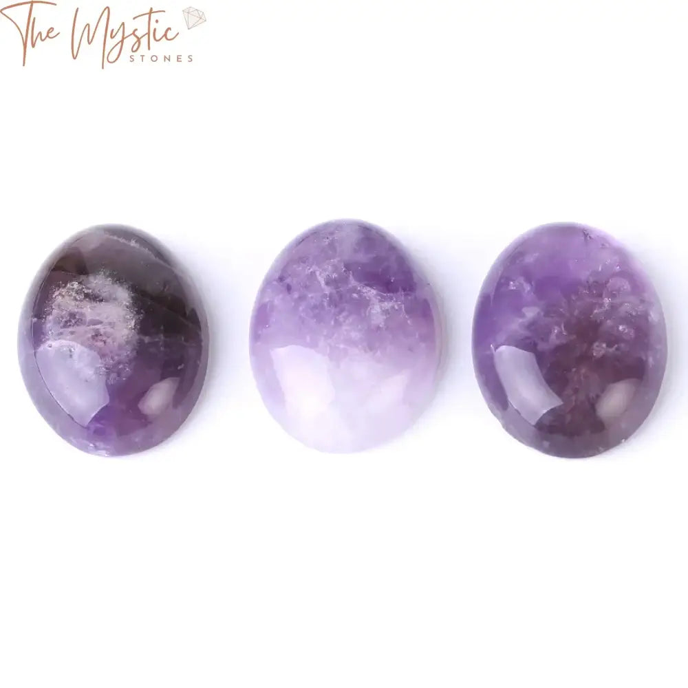 Purple Crystal Oval Beads