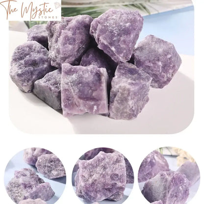 Purple Lepidolite Reiki Quartz Specimen