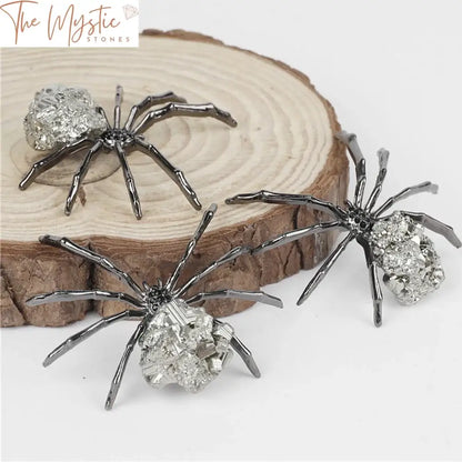 Pyrite Spider Ornament