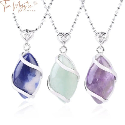 Quartz Crystal Healing Stone Necklace