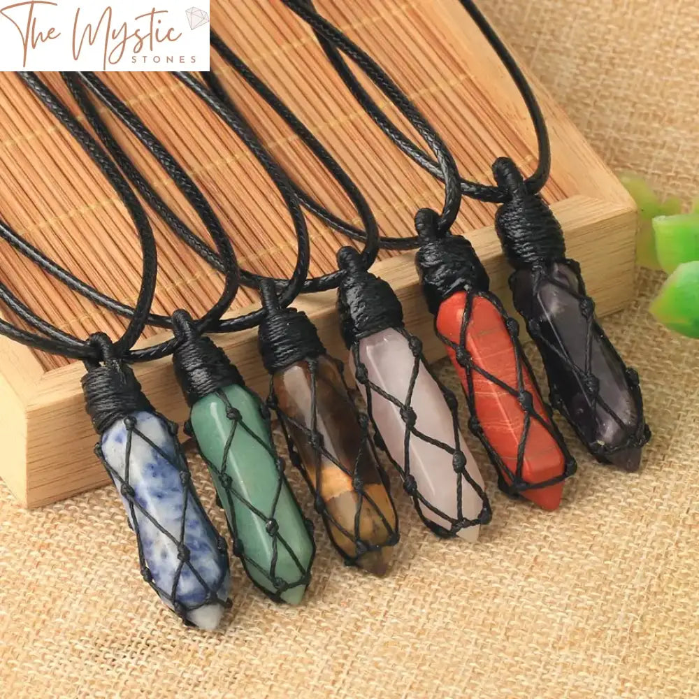 Quartz & Gemstone Healing Pendants