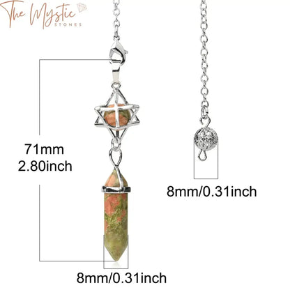 Quartz Merkaba Hexagonal Pendulum