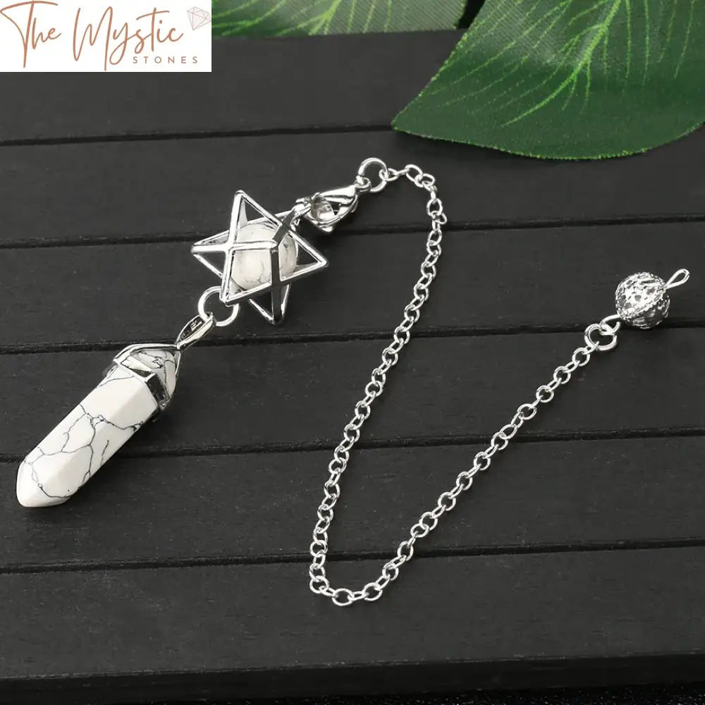 Quartz Merkaba Hexagonal Pendulum