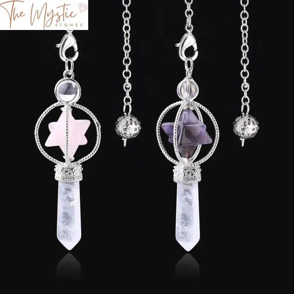 Quartz Merkaba Reiki Healing Pendulum