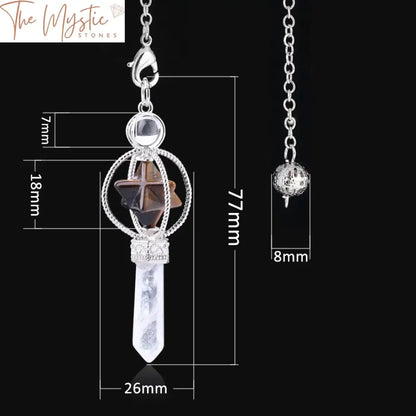 Quartz Merkaba Reiki Healing Pendulum