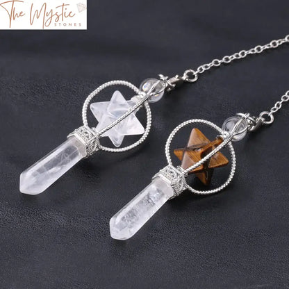 Quartz Merkaba Reiki Healing Pendulum