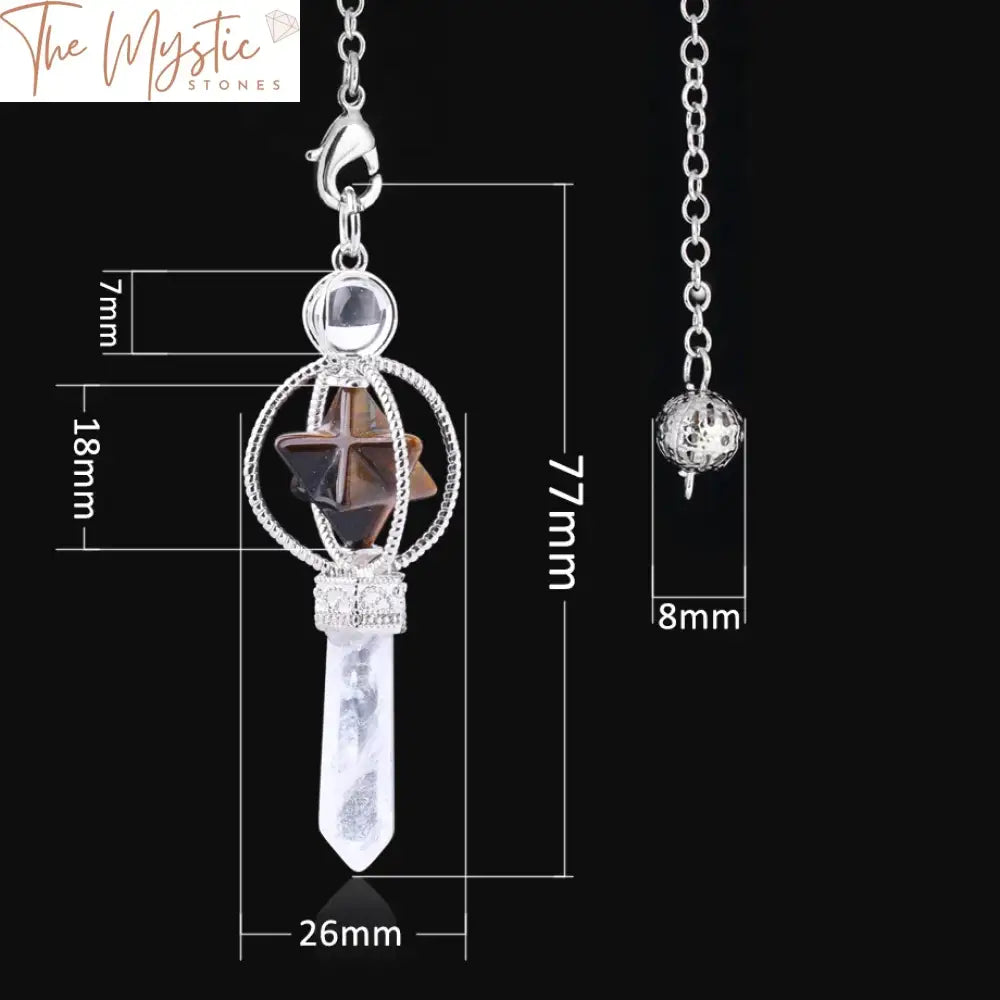 Quartz Merkaba Reiki Pendulum